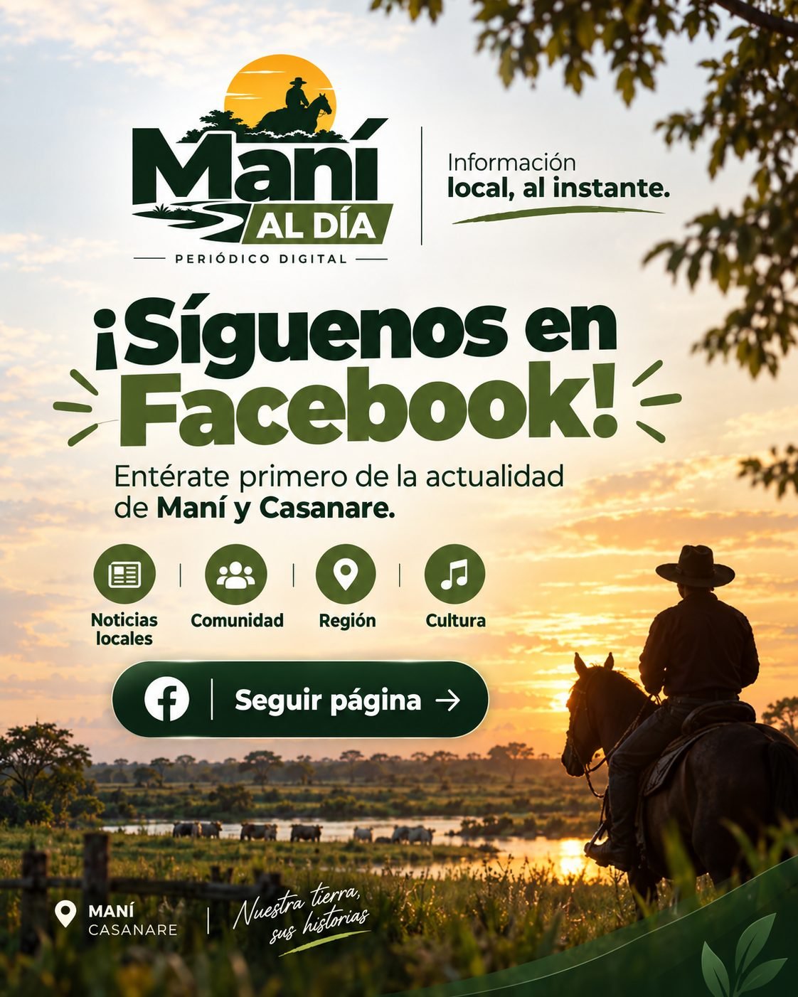 Síguenos en Facebook — Maní al Día